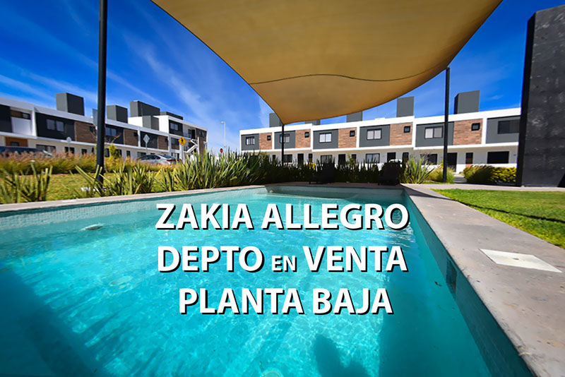 Departamento en venta Allegro, Zakia 2 habitaciones, 2 baños,  seguridad 24 hrs, 2 filtros.  vendido por Carlos Esparza Ramon, matchapp.mx inmobiliaria