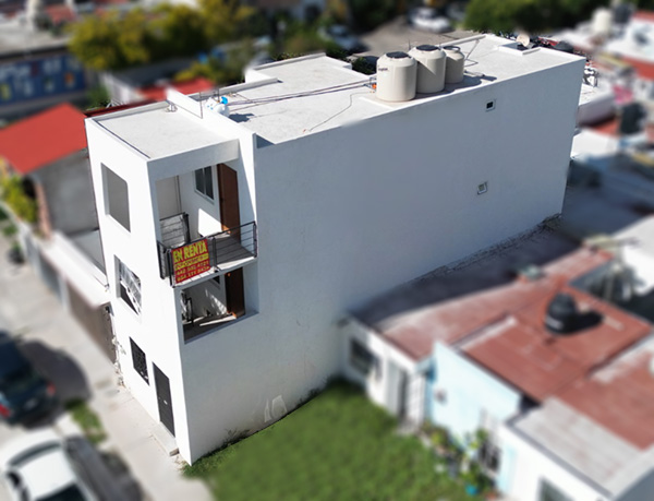 Edificio nuevo en venta en La Pradera, con 3 deparatamentos en venta para inversionsita en querétaro méxico , por Carlos Esparza Ramon